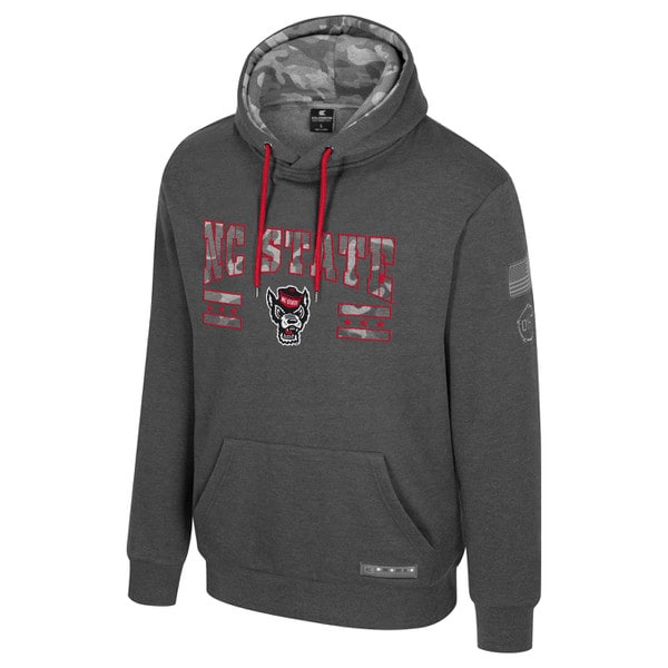 Grey/Camo Hood Sweat - Wolfhead / O